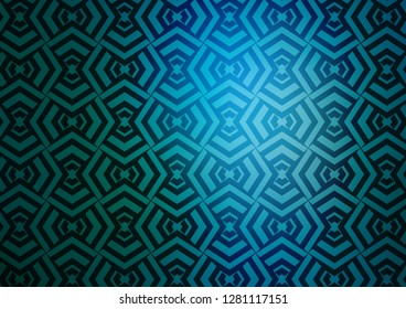 Dark Blue, Green vector texture with colored lines. Blurred decorative design in simple style with lines. Pattern for ads, posters, banners.