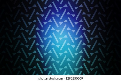 Dark Blue, Green vector texture with triangular style. Abstract gradient illustration with triangles, lines. Pattern for commercials.