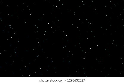 Dark Blue, Green vector texture with beautiful stars. Glitter abstract illustration with colored stars. The pattern can be used for websites.