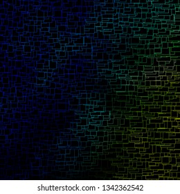 Dark Blue, Green vector texture in rectangular style. Abstract gradient illustration with rectangles. Pattern for commercials, ads.
