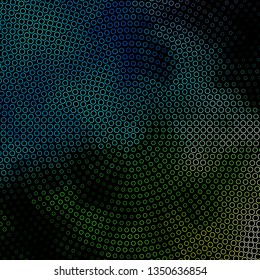 Dark Blue, Green vector texture with circles. Illustration with set of shining colorful abstract spheres. Pattern for booklets, leaflets.