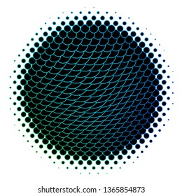 Dark Blue, Green vector texture with circles. Abstract decorative design in gradient style with bubbles. New template for your brand book.