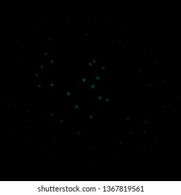 Dark Blue, Green vector texture with beautiful stars. Shining colorful illustration with small and big stars. Design for your business promotion.