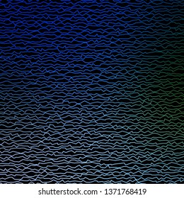 Dark Blue, Green vector texture with circular arc. Colorful illustration in abstract style with bent lines. Best design for your posters, banners.