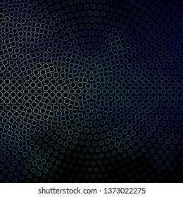 Dark Blue, Green vector texture with circles. Modern abstract illustration with colorful circle shapes. Pattern for wallpapers, curtains.