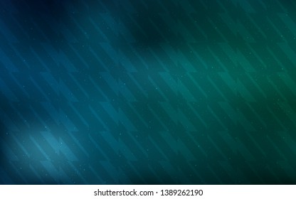 Dark Blue, Green vector texture with colored lines. Shining colored illustration with sharp stripes. Pattern for your busines websites.