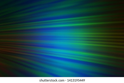 Dark Blue, Green vector texture with colored lines. Modern geometrical abstract illustration with Lines. Smart design for your business advert.