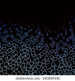 Dark Blue, Green vector texture with circles. Illustration with set of shining colorful abstract spheres. Pattern for websites, landing pages.