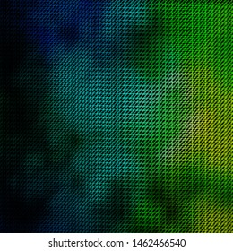 Dark Blue, Green vector texture with lines. Repeated lines on abstract background with gradient. Best design for your posters, banners.