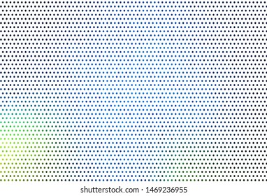 Dark Blue, Green vector texture with disks. Blurred bubbles on abstract background with colorful gradient. Pattern for beautiful websites.