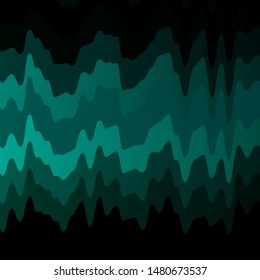 Dark Blue, Green vector texture with curves. Colorful illustration with curved lines. Pattern for websites, landing pages.