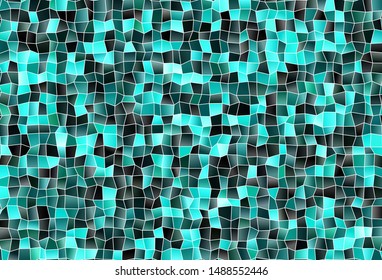 Dark Blue, Green vector texture in rectangular style. Illustration with set of colorful rectangles. Best design for your ad, poster, banner.