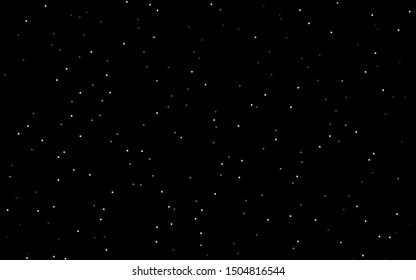 Dark Blue, Green vector texture with beautiful stars. Decorative shining illustration with stars on abstract template. The pattern can be used for new year ad, booklets.