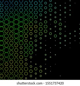 Dark Blue, Green vector texture with disks. Modern abstract illustration with colorful circle shapes. Pattern for booklets, leaflets.