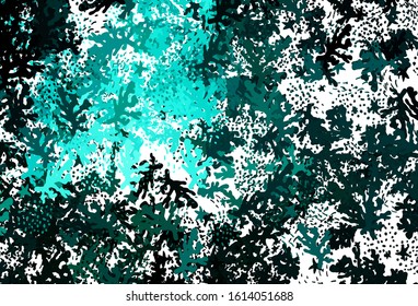Dark Blue, Green vector texture with abstract forms. Illustration with colorful gradient shapes in abstract style. Best smart design for your business.