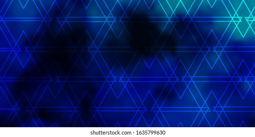 Dark Blue, Green vector texture with triangular style. Beautiful illustration with triangles in nature style. Pattern for commercials.