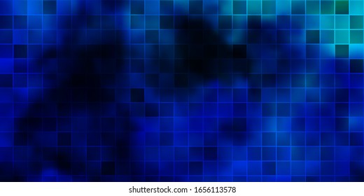 Dark Blue, Green vector texture in rectangular style. Rectangles with colorful gradient on abstract background. Pattern for commercials, ads.