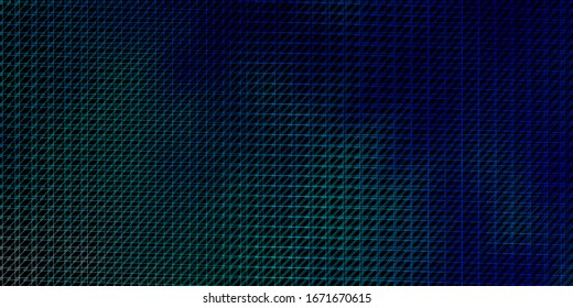 Dark Blue, Green vector texture with lines. Repeated lines on abstract background with gradient. Pattern for ads, commercials.