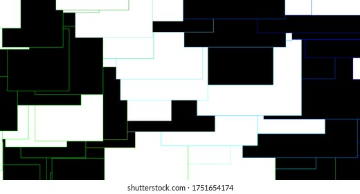 Dark Blue, Green vector texture in rectangular style. Illustration with a set of gradient rectangles. Template for cellphones.