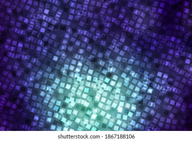 Dark Blue, Green vector texture in rectangular style. Decorative design in abstract style with rectangles. The template can be used as a background.