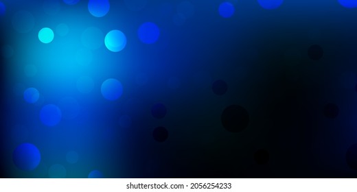 Dark blue, green vector texture with memphis shapes. Simple design in abstract style with gradient forms. Smart design for your business.