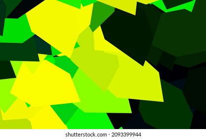 Dark Blue, Green vector texture with triangular style. Abstract gradient illustration with triangles. Pattern for booklets, leaflets