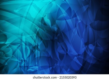 Dark Blue, Green vector texture with abstract forms. Colorful chaotic forms with gradient in modern style. Elegant design for wallpapers.