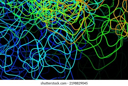 Dark Blue, Green vector texture with abstract forms. Illustration with colorful gradient shapes in abstract style. Best smart design for your business.