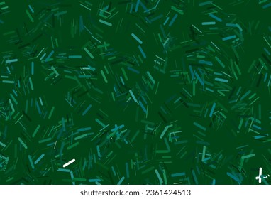 Textura vectorial verde azul oscuro con líneas coloridas. Decoración borrosa de estilo sencillo con líneas. Patrón de folletos y folletos comerciales.