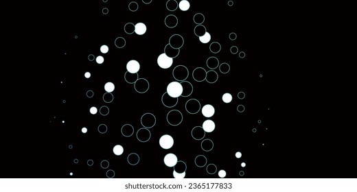 Dark Blue, Green vector texture with disks. Abstract decorative design in gradient style with bubbles. Design for posters, banners.