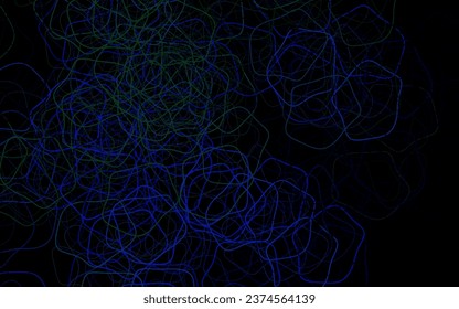 Dark Blue, Green vector texture with abstract forms. Modern abstract illustration with colorful random forms. Background for a cell phone.