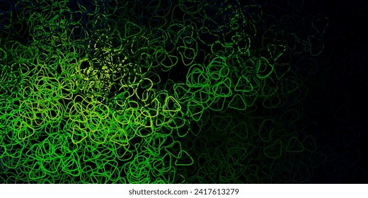Textura vectorial verde azul oscuro con formas memphis. Ilustración colorida con formas de gradiente simples. Ilustración simple para su sitio web.
