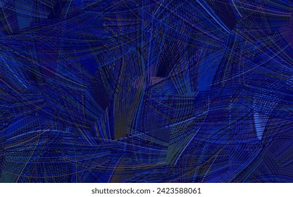 Dark Blue, Green vector texture with abstract forms.