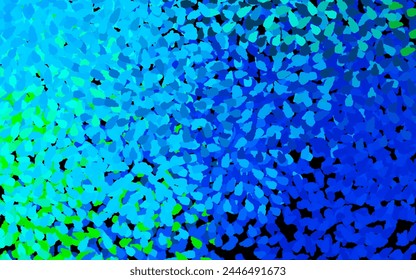 Azul oscuro, textura de Vector verde con formas abstractas. Ilustración abstracta moderna con formas aleatorias coloridas. Diseño simple para su Sitio web.