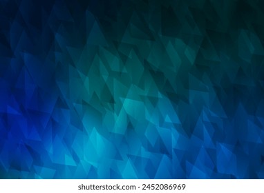 Azul oscuro, textura de Vector verde en estilo rectangular. Hermosa ilustración con rectángulos y cuadrados. Patrón se puede utilizar para los Sitios web.