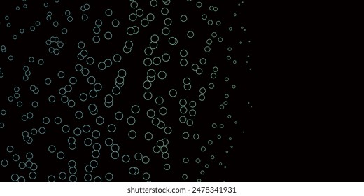 Dark Blue, Green vector texture with disks. Abstract colorful disks on simple gradient background. New template for a brand book.