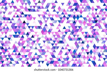 Dark Blue, Green vector triangle mosaic pattern. Triangular geometric sample with gradient.  The polygonal design can be used for your web site.