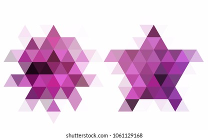 Dark Blue, Green vector triangle mosaic background. Shining colored illustration in a brand-new style. The template can be used as a background for cell phones.