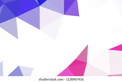 Dark Blue, Green vector triangle mosaic template. Colorful illustration in abstract style with triangles. Brand new style for your business design.