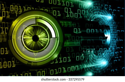 dark blue green yellow Light Abstract Technology background for computer graphic website internet and business. circuit. illustration.digital.infographics. binary code. zero one. vector.eye