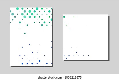 Dark Blue, Greenvector banner for websites. Web interface on abstract background with colorful gradient. Completely new template for your brand book.