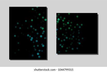 Dark Blue, Greenvector banner for websites. Blurred decorative design in abstract style with textbox. New design for a poster, banner of your website.