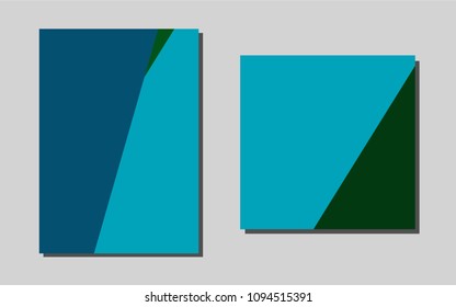 Dark Blue, Greenvector banner for websites. Booklet with textbox on colorful abstract background. Pattern can be used as a template for calendars.