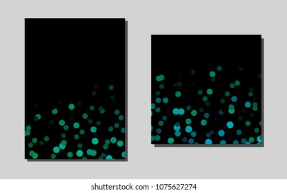 Dark Blue, Greenvector layout for Leaflets. Web interface on abstract background with colorful gradient. Pattern for beautiful business cards, folders.