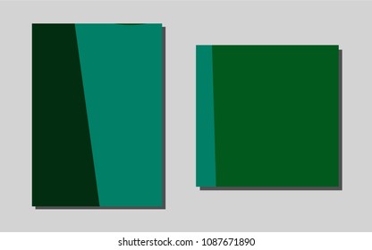 Dark Blue, Greenvector template for landing pages. Glitter abstract design concept with text box. Completely new template for your brand book.