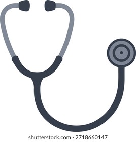 Dark blue and grey stethoscope on white background medical healthcare