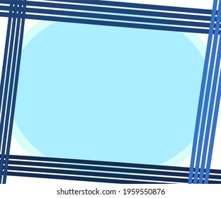 Dark Blue Grid Frame White Background Vector Illustration Scene Background Line