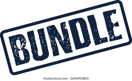 Estampa azul escuro grunge BUNDLE com bordas texturizadas e interior manchado, excelente para embalagem ou oferta especial marca.