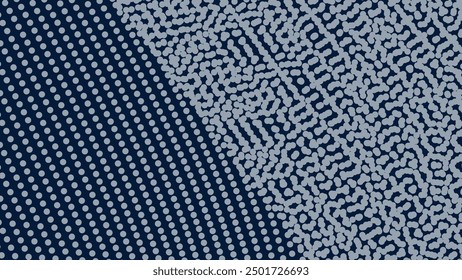 Imagen de Vector de fondo abstracto de semitono azul oscuro