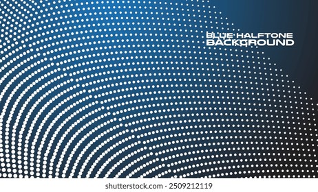 Dark blue halftone abstract background vector image for backdrop or presentation